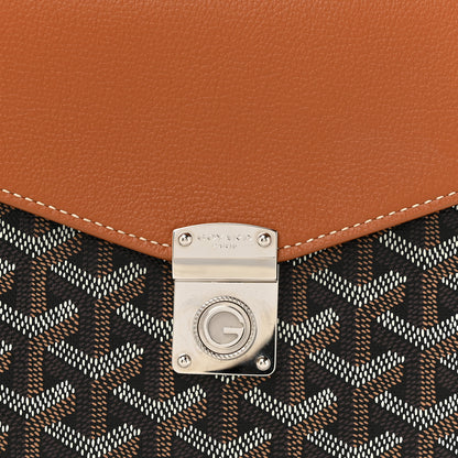Goyard Goyardine Calfskin Chypre Wallet Pouch Black Gold 7 of 12