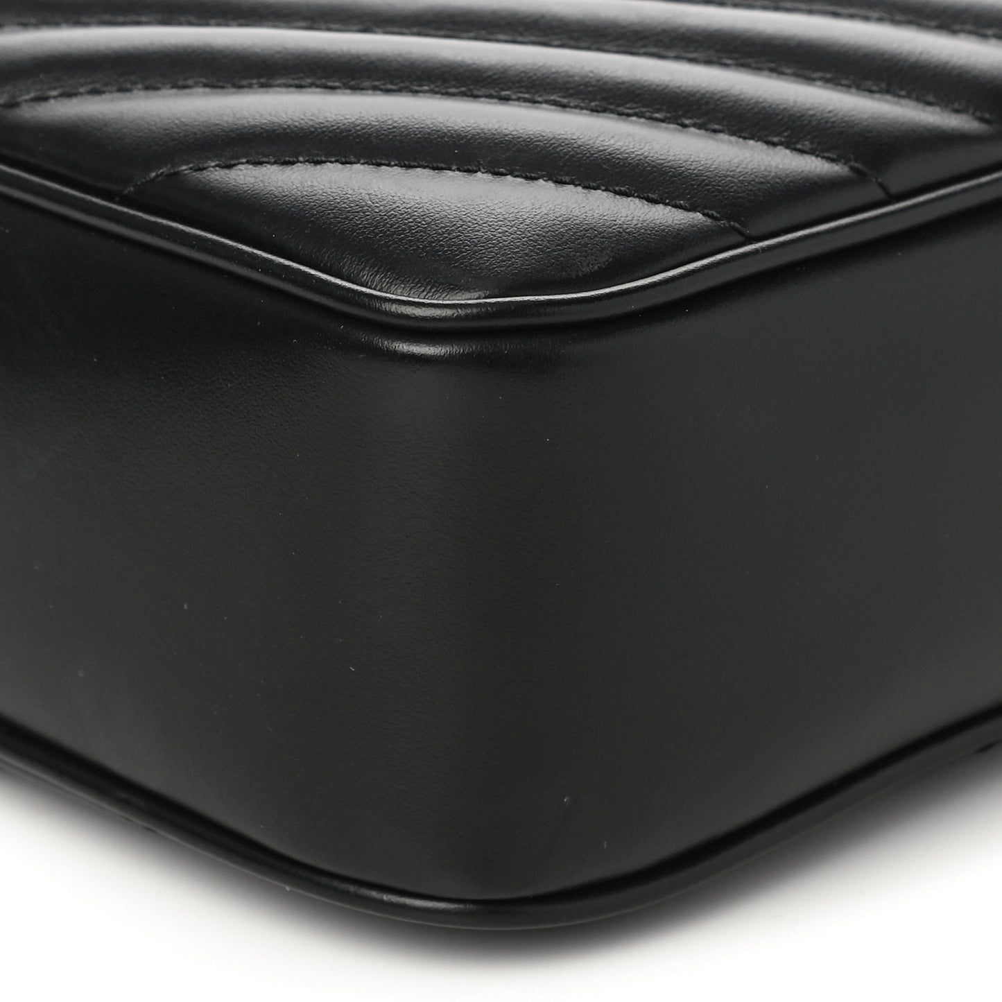 Calfskin Matelasse Monogram Lou Camera Bag Black