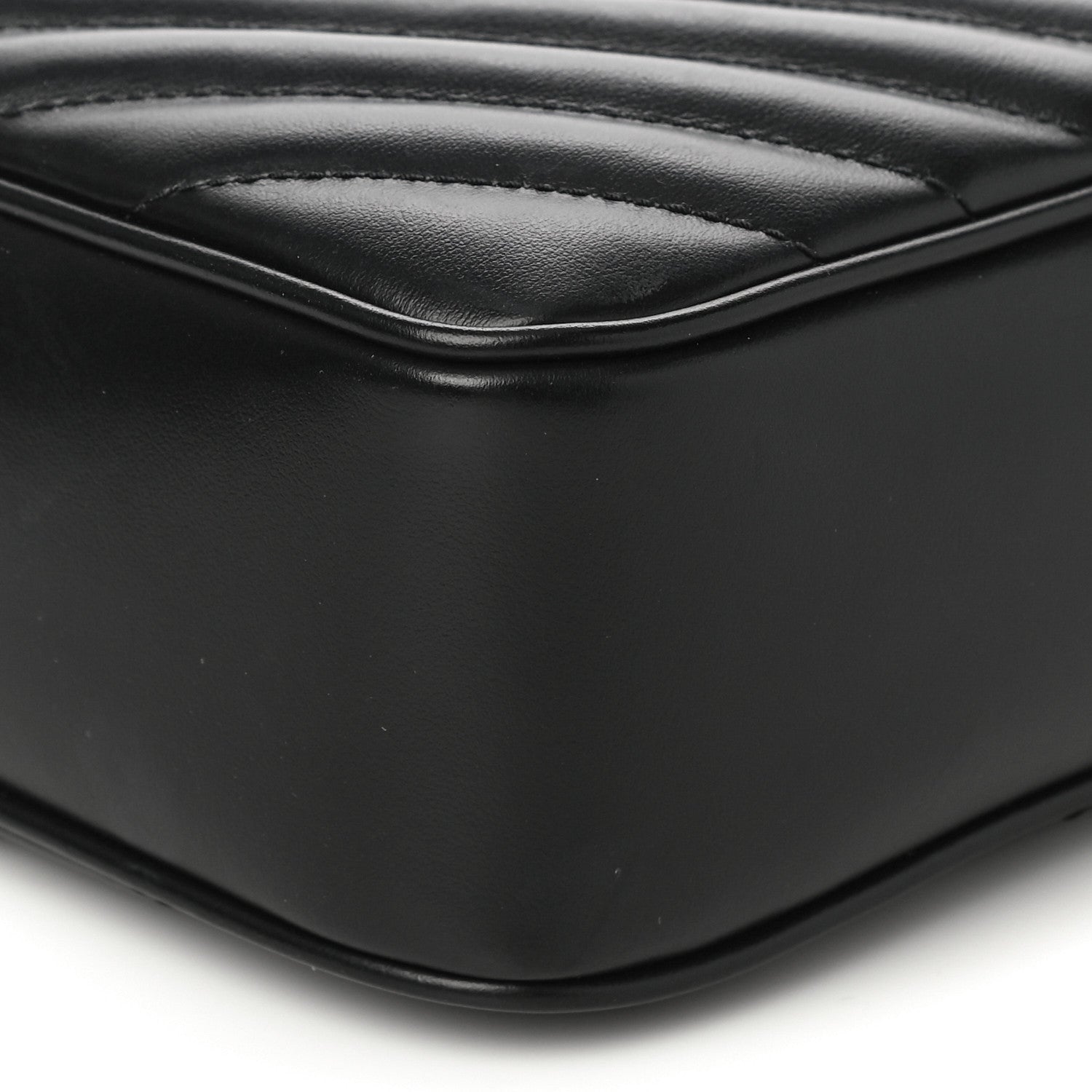 Saint Laurent Calfskin Matelasse Monogram Lou Camera Bag Black 9 of 11