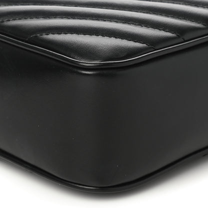 Saint Laurent Calfskin Matelasse Monogram Lou Camera Bag Black 9 of 11