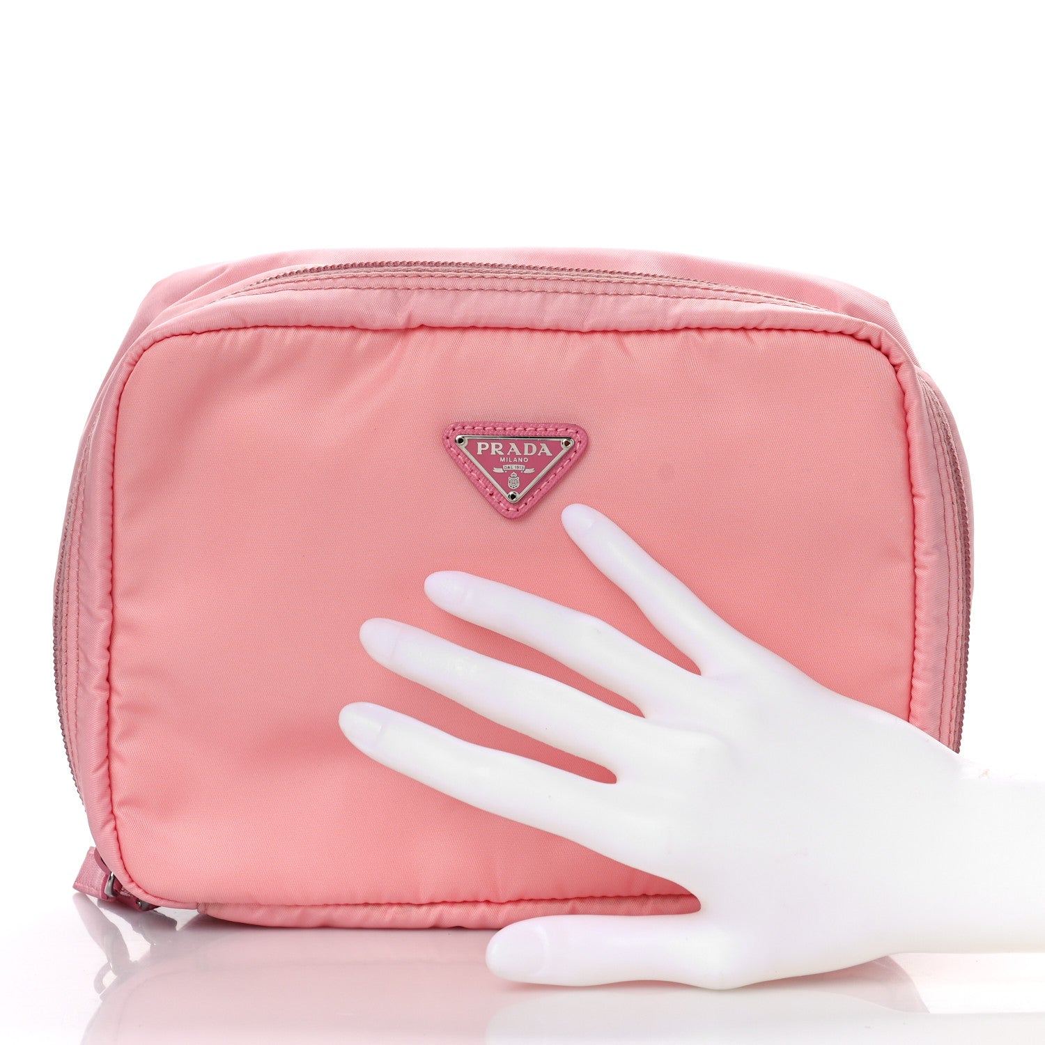 Prada Nylon Vela Cosmetic Case Pink 2 of 9