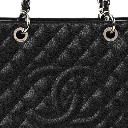 Chanel Caviar Quilted Grand Shopping Tote GST Black 8 of 10