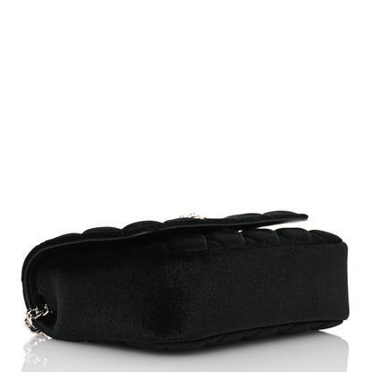 Versace Velvet Quilted Icon Crossbody Bag Black 4 of 13
