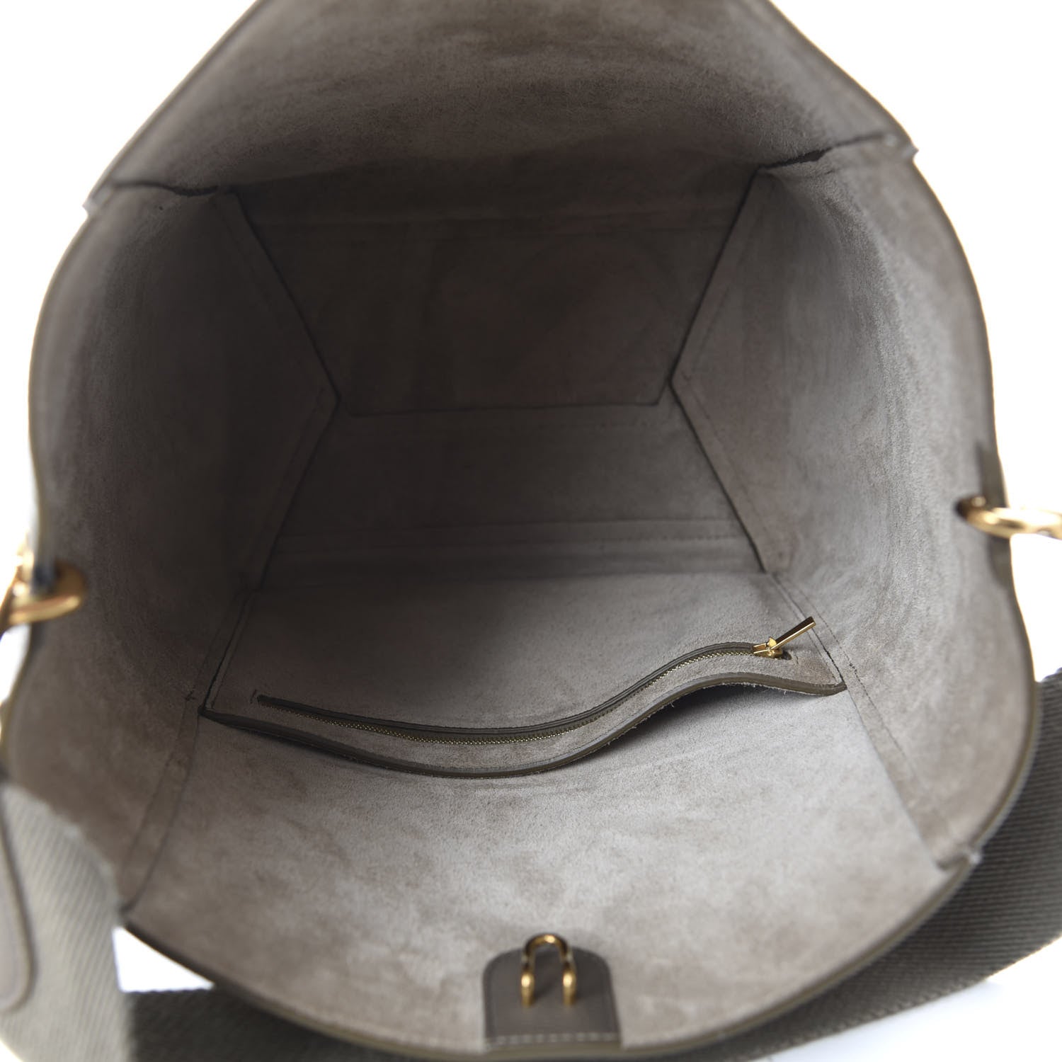 Celine Soft Grained Calfskin Sangle Bucket Bag Taupe 6 of 10