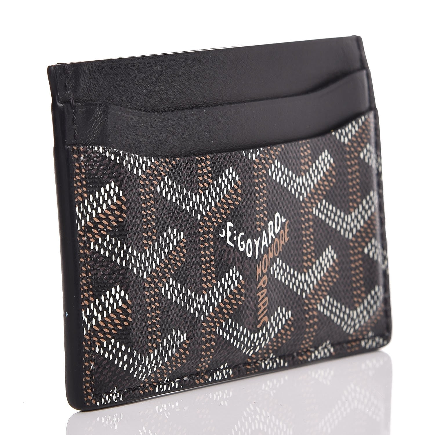 Goyard Goyardine Saint Sulpice Card Holder Black 3 of 10