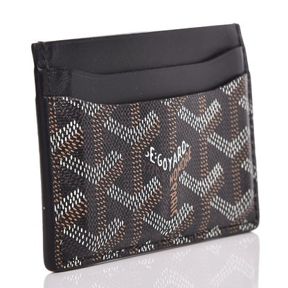 Goyard Goyardine Saint Sulpice Card Holder Black 3 of 10