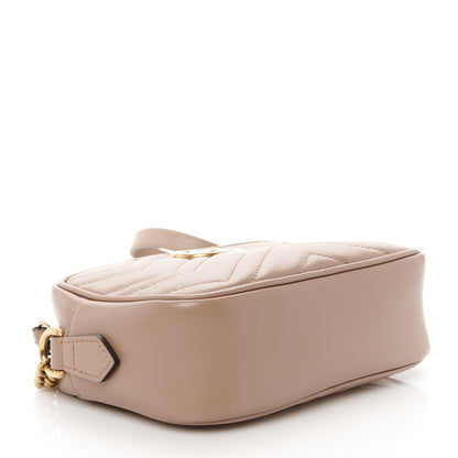 Gucci Calfskin Matelasse Mini GG Marmont Chain Shoulder Bag Nude 4 of 11