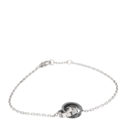 Cartier 18K White Gold Black Ceramic LOVE Bracelet 1 of 6