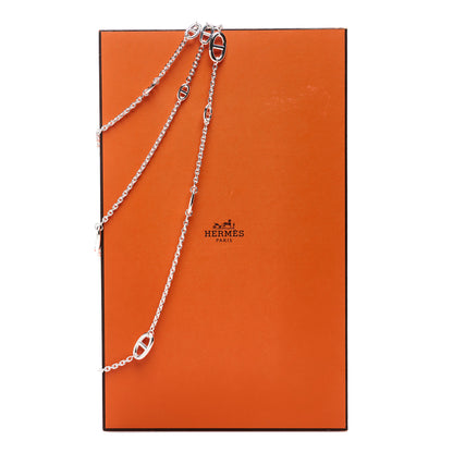 Hermes Sterling Silver Farandole Necklace 160 7 of 7