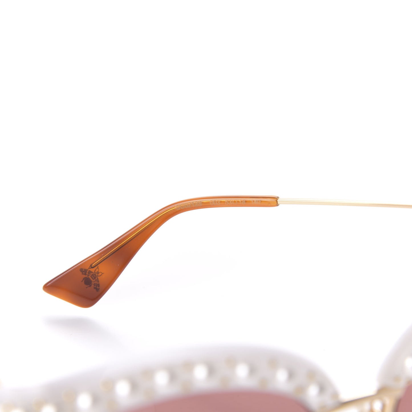 Pearl Cat Eye Sunglasses GG0212S White