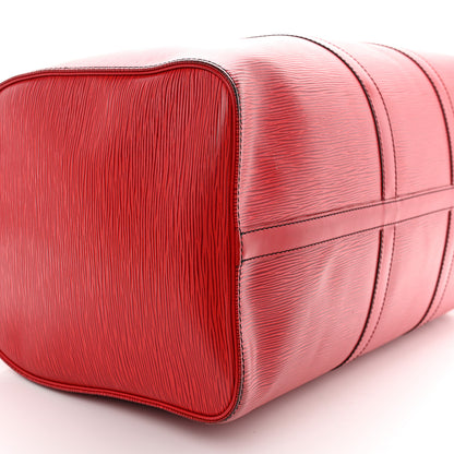 Louis Vuitton Epi Keepall 50 Castillan Red 9 of 12