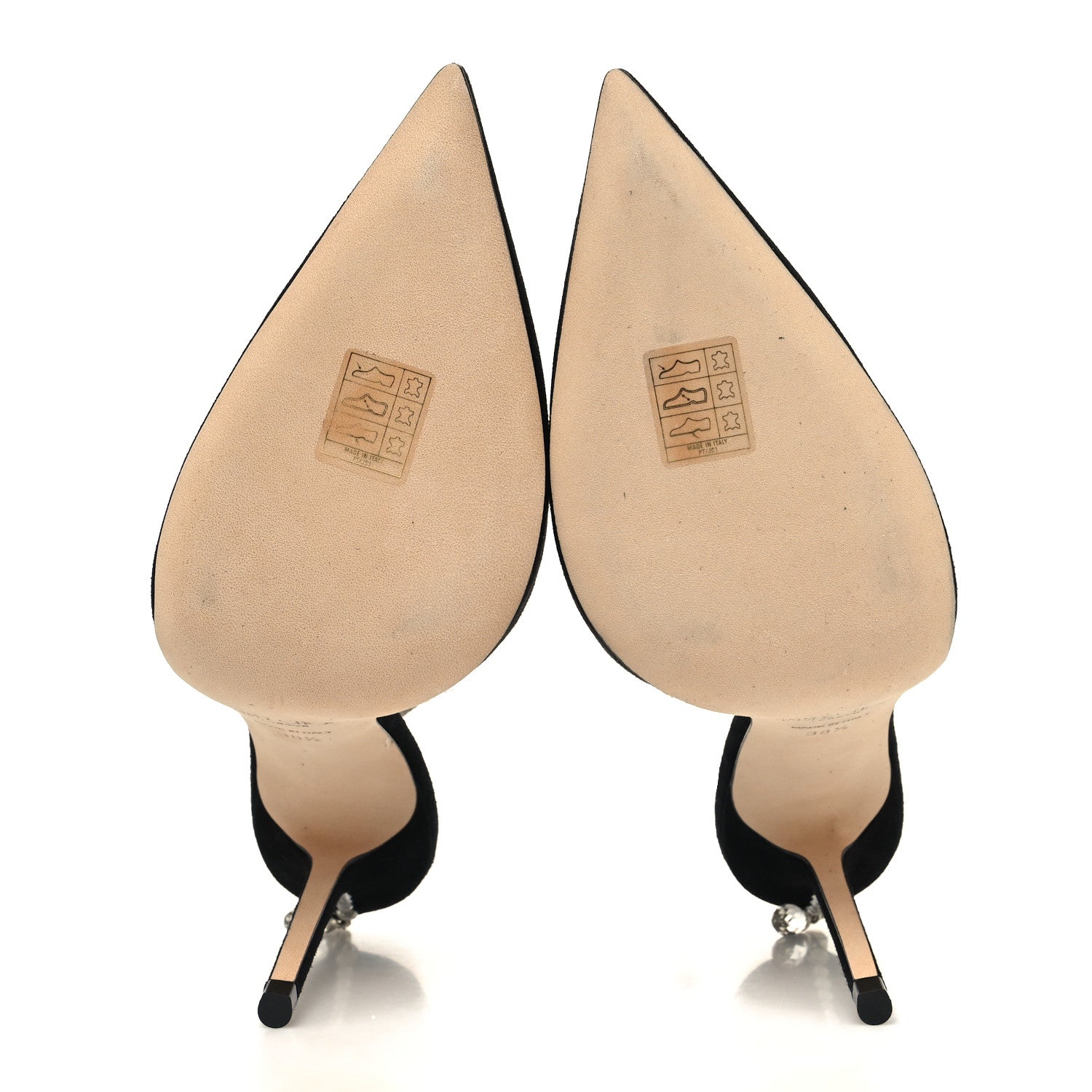 Jimmy Choo Suede Crystal Saeda 100 Pumps 38.5 Black 5 of 8