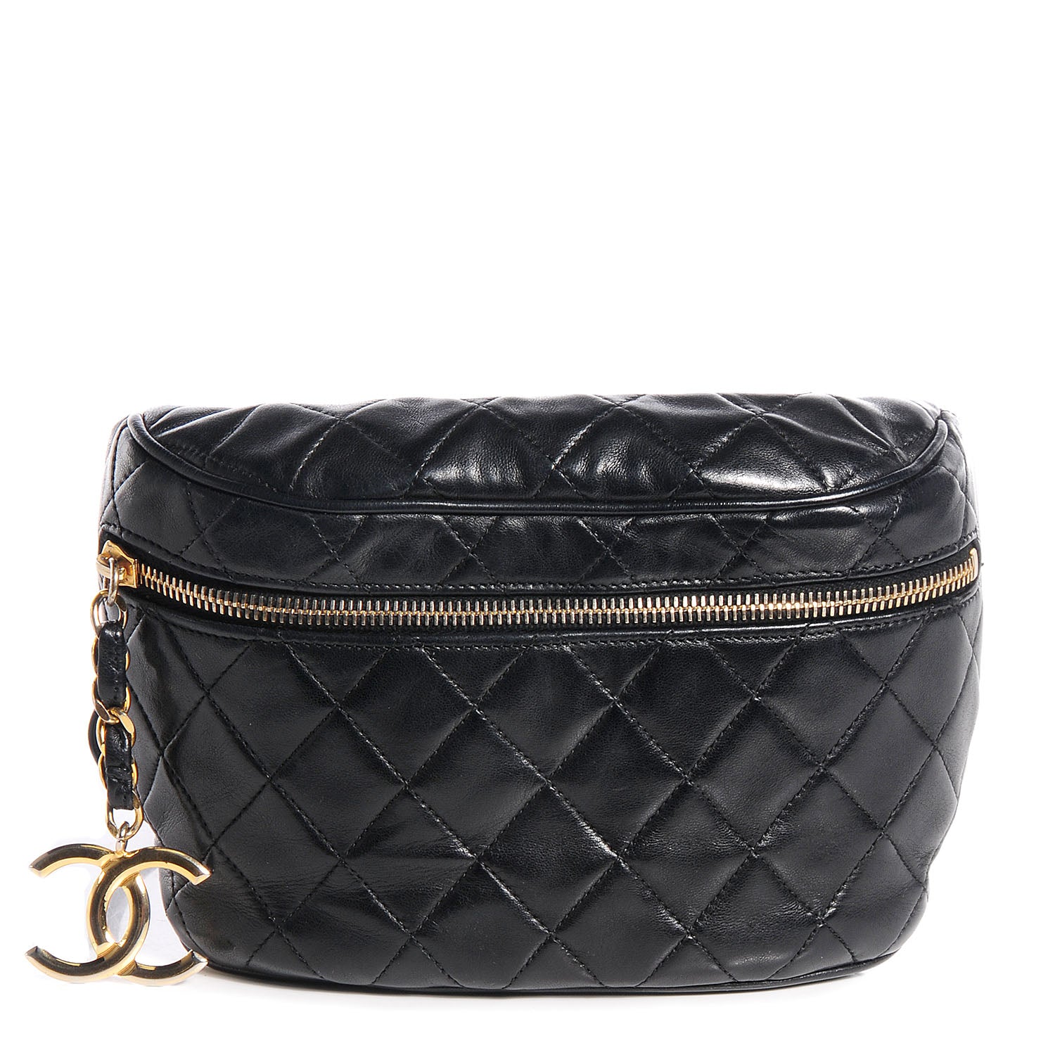 Chanel Lambskin Quilted Belt Bag Black 1 of 6