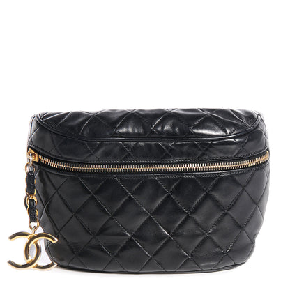 Chanel Lambskin Quilted Belt Bag Black 1 of 6