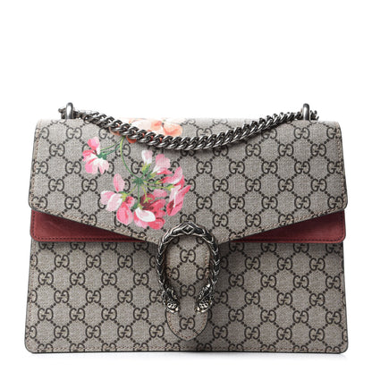 Gucci GG Supreme Monogram Blooms Medium Dionysus Shoulder Bag Beige Multicolor Dry Rose 1 of 10