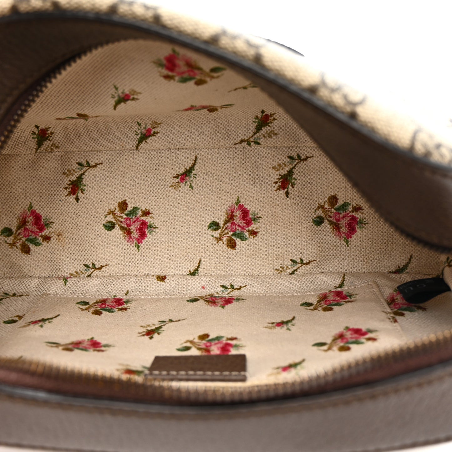 GG Supreme Monogram Web Neo Vintage Shoulder Bag Beige New Acero Crop