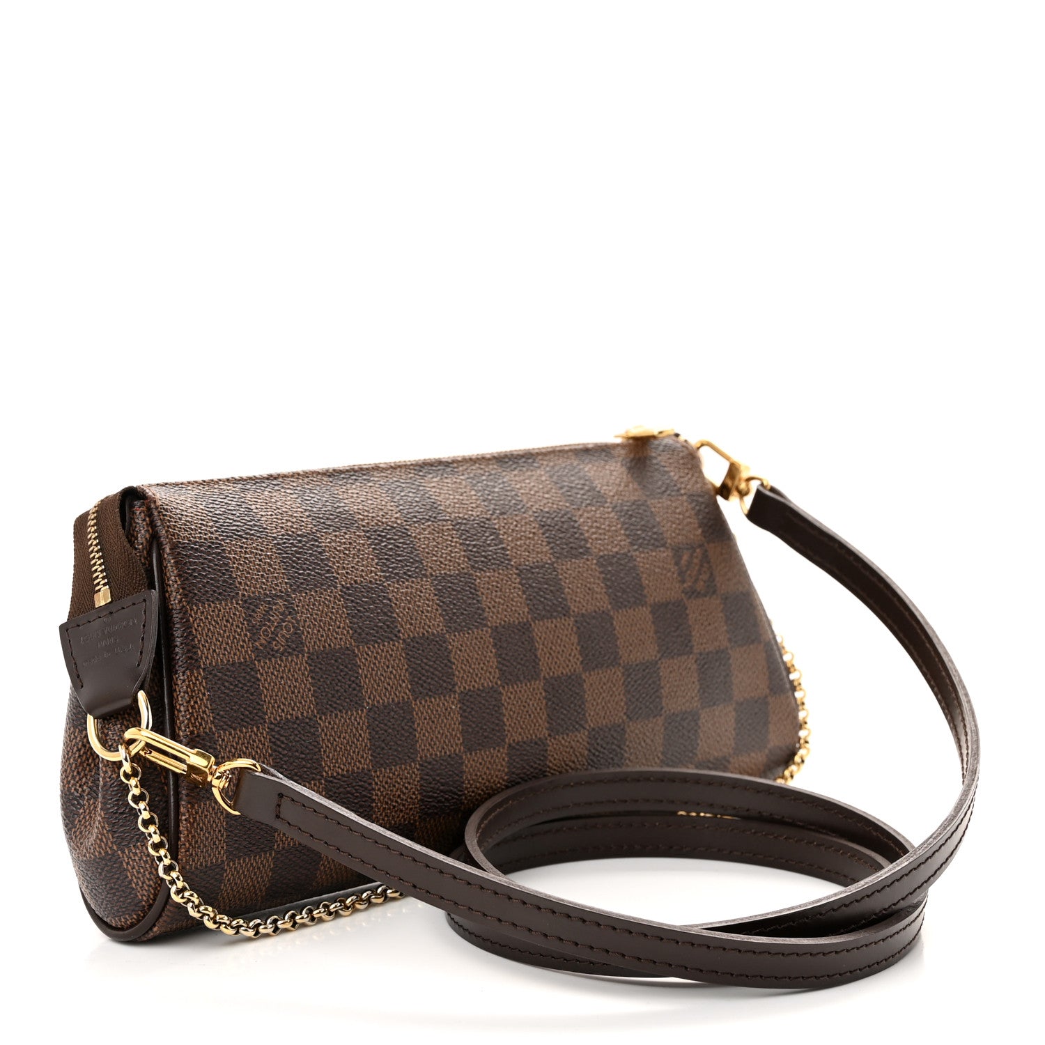 Louis Vuitton Damier Ebene Eva Clutch 3 of 10
