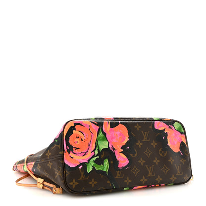 Louis Vuitton Monogram Roses Neverfull MM 4 of 14