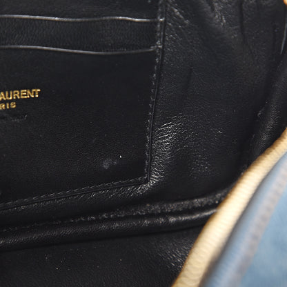 Saint Laurent Denim Matelasse Monogram Mini Lou Camera Bag California Blue 7 of 10