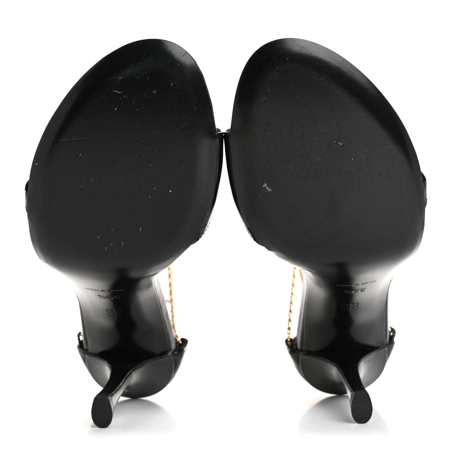 Givenchy Lambskin 4G Liquid 90mm Heel Sandals 39.5 Black 6 of 12