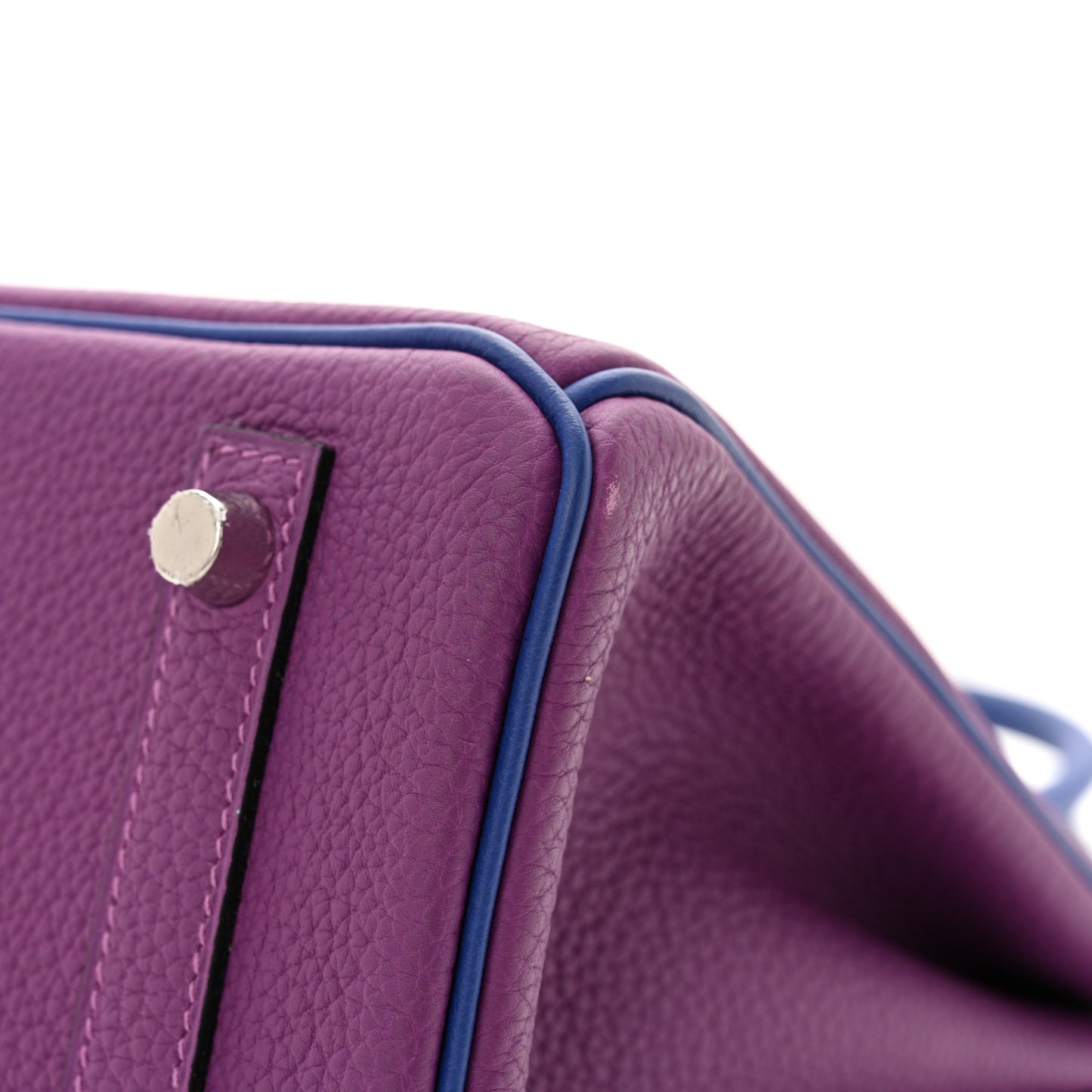 Togo Horseshoe Birkin 30 Anemone Blue Electrique