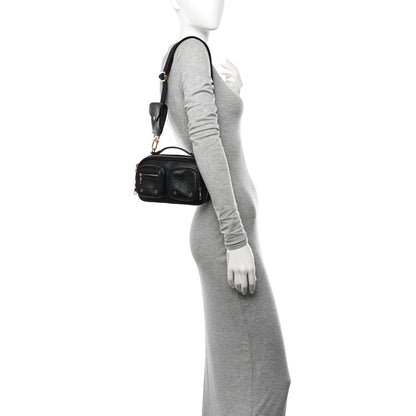 Louis Vuitton Calfskin Monogram Embossed Utility Crossbody Black 2 of 9