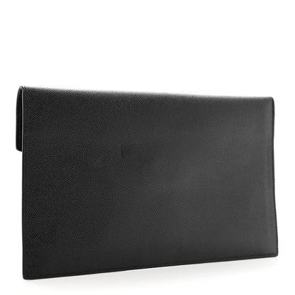 Saint Laurent Grain De Poudre Uptown Pouch Black 3 of 6