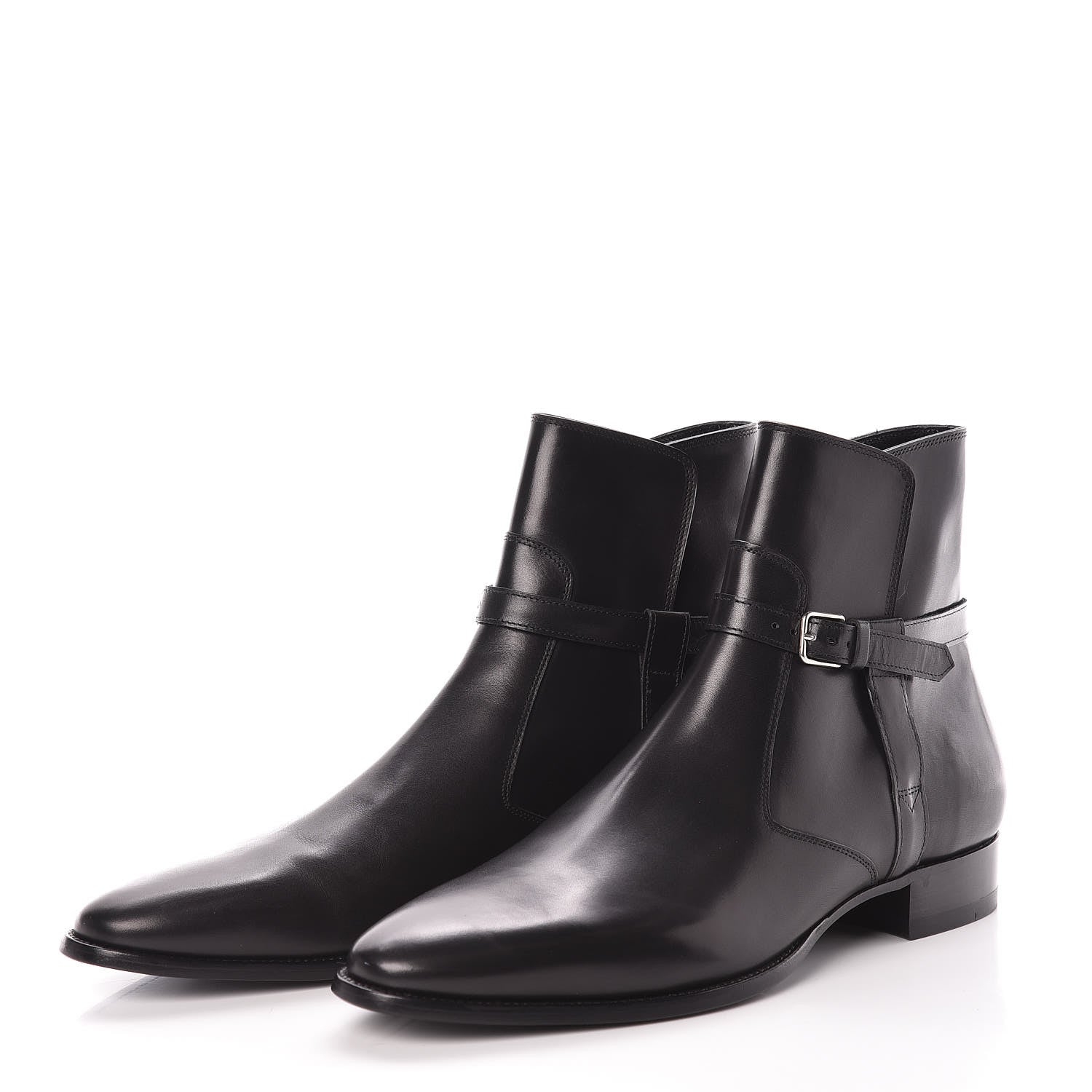 Saint Laurent Calfskin Mens Ankle Boots 42 Black 3 of 8