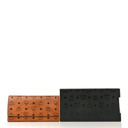 MCM Visetos Large Trifold Flap Wallet Cognac 23 of 23