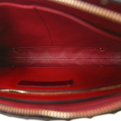 Valentino Garavani Nappa Rockstud Spike Side Slip Zip Clutch Rubino 5 of 6