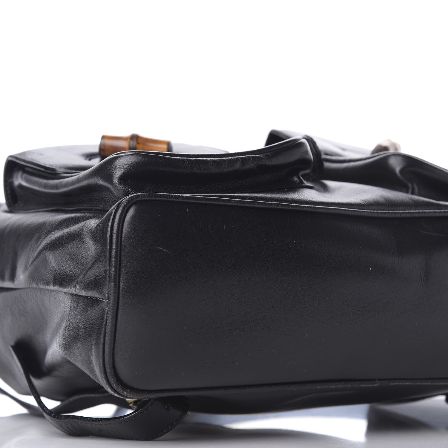 Gucci Calfskin Bamboo Backpack Black 10 of 12