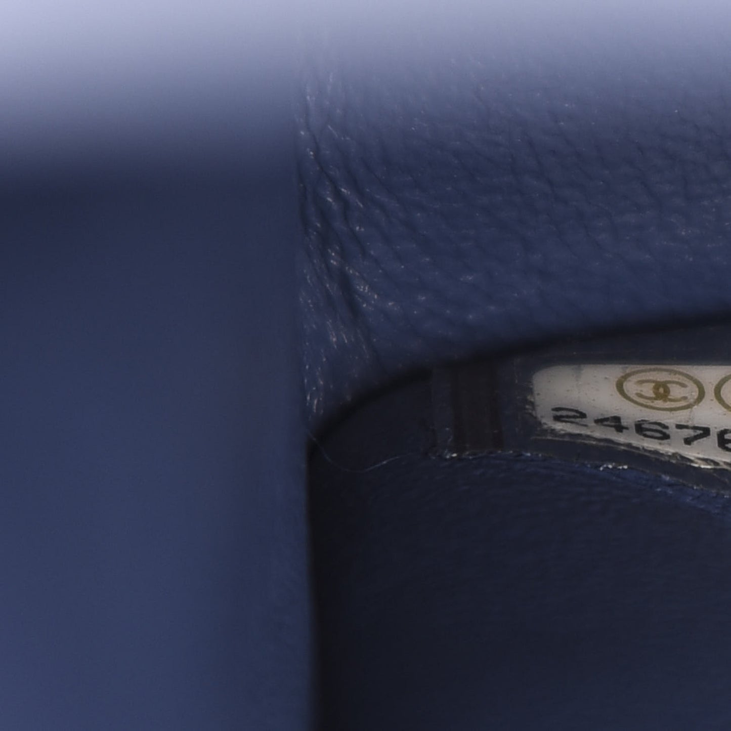 Caviar Quilted Medium Double Flap Navy