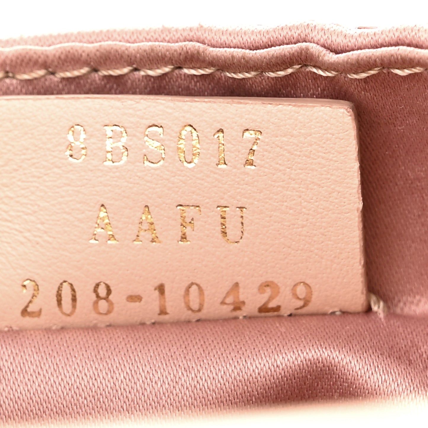 Sequin Metallic Nappa Pequin Mini Baguette Rame