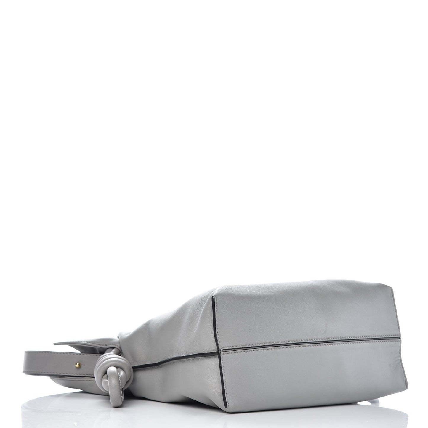 Calfskin Flamenco Knot Bag Grey