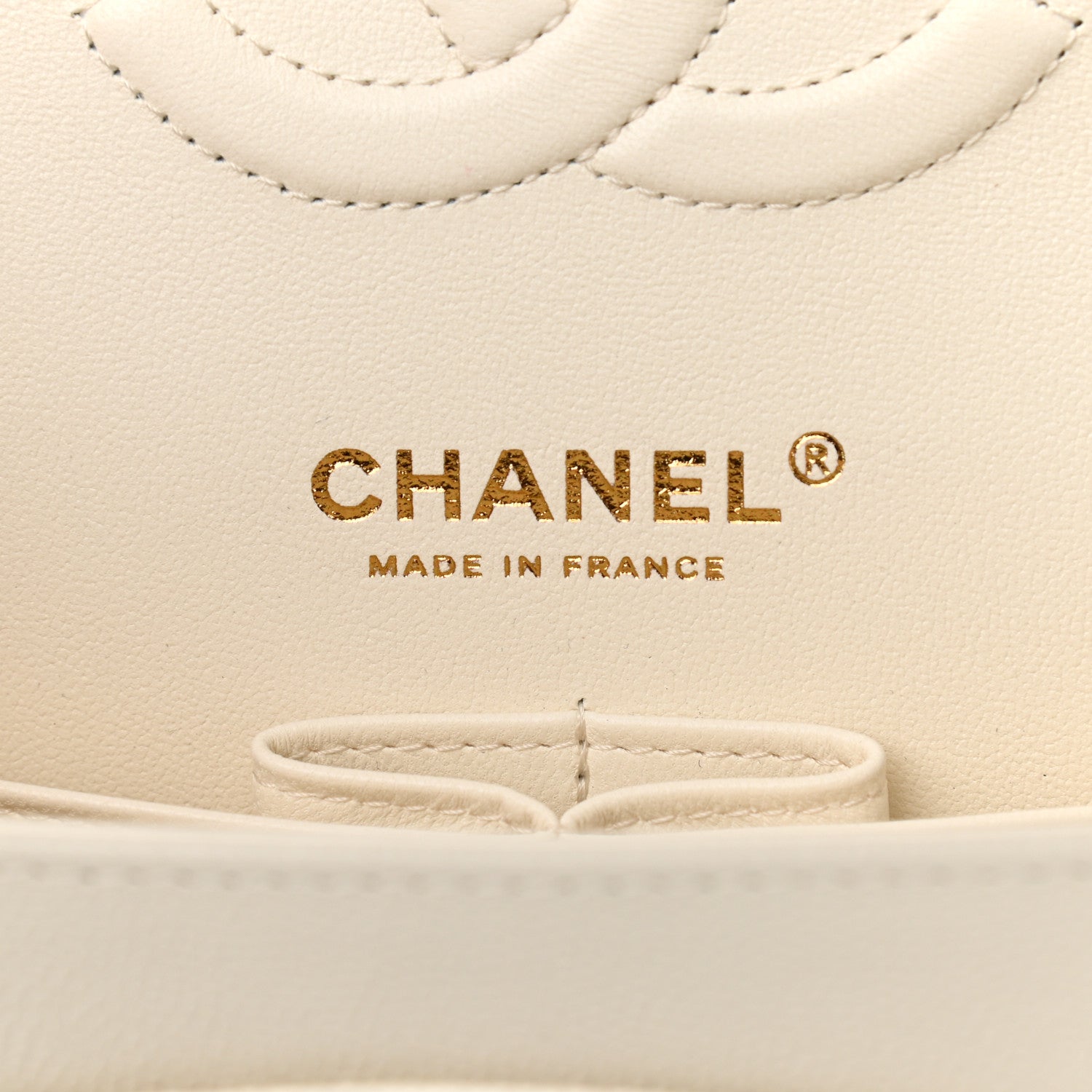 Chanel Caviar Quilted Medium Double Flap White 6 of 11