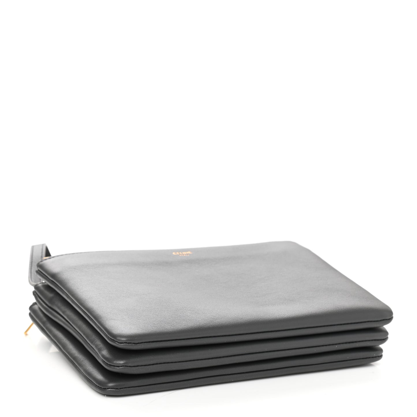 Lambskin Small Trio Crossbody Bag Medium Grey