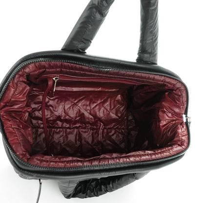 Chanel Nylon Quilted Coco Cocoon Bowler Black 5 of 7