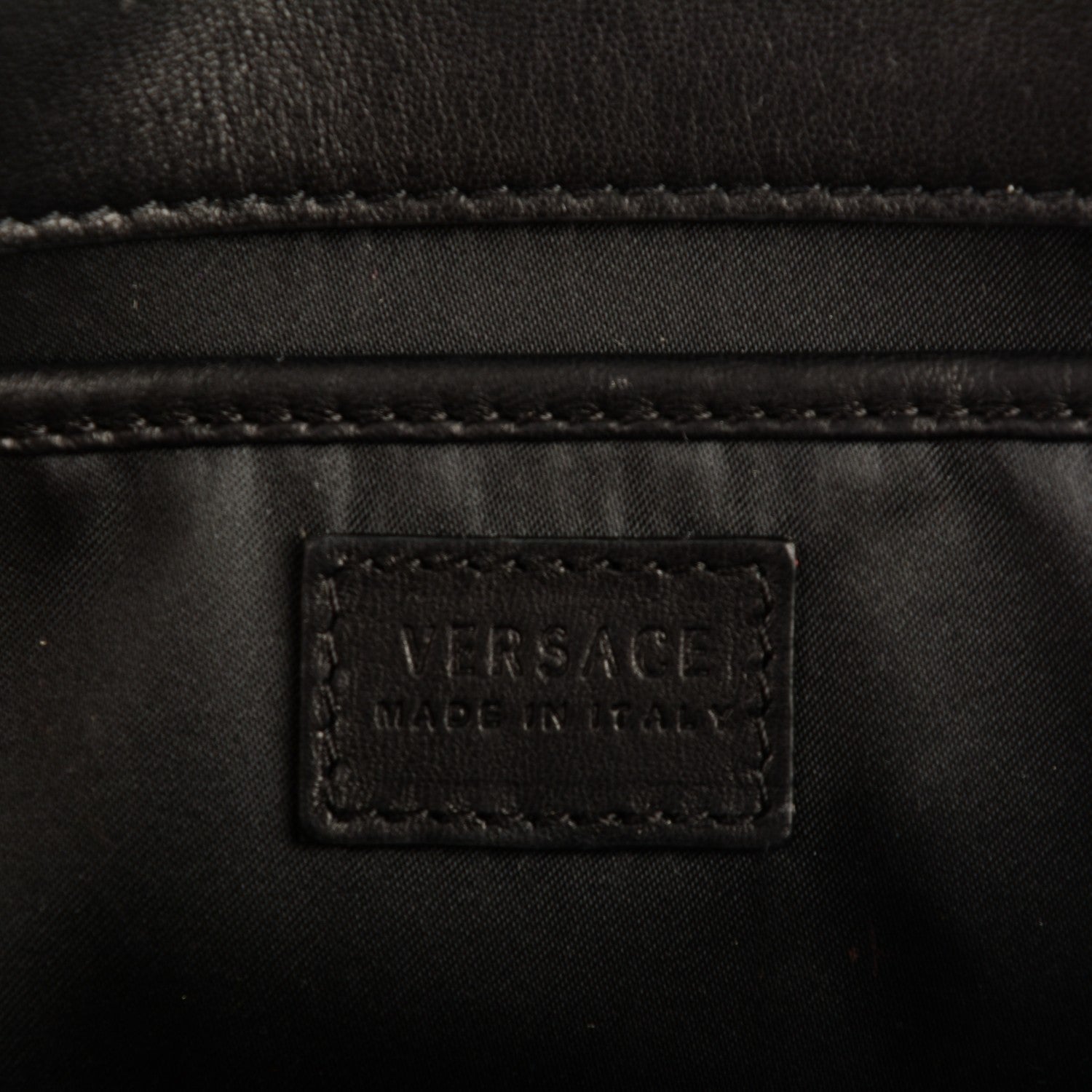 Versace Lizard Palazzo Medusa Evening Clutch Black 6 of 7