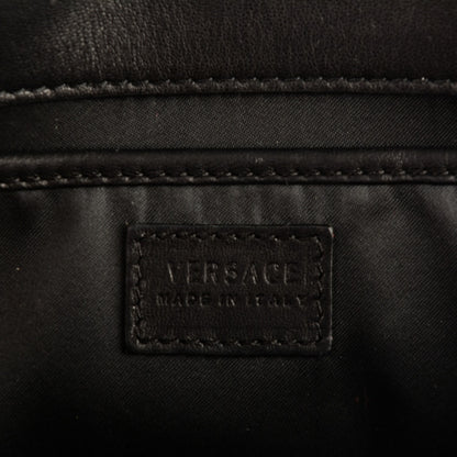 Versace Lizard Palazzo Medusa Evening Clutch Black 6 of 7