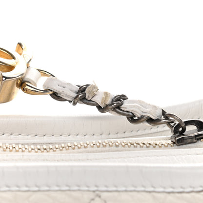 Chanel Aged Calfskin Quilted Small Gabrielle Hobo White 13 of 13