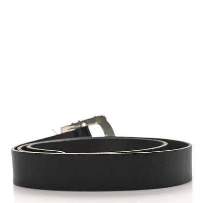 Saint Laurent Calfskin Monogram Cheyenne Belt 95 38 Black 2 of 5