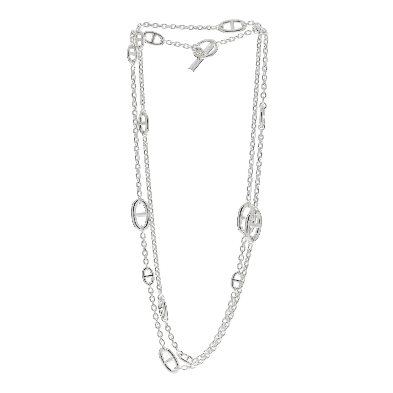 Hermes Sterling Silver Farandole Necklace 120 2 of 5