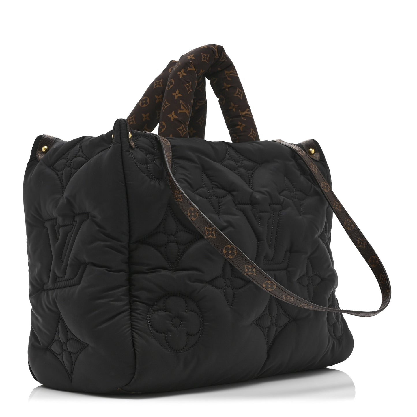 Econyl Monogram Pillow Giant Onthego MM Black