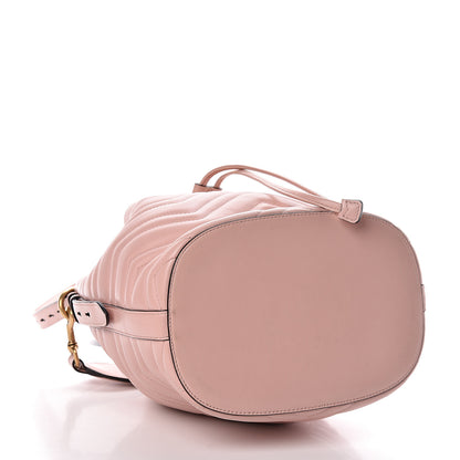 Gucci Calfskin Matelasse Sylvie Web GG Marmont Bucket Bag Perfect Pink 5 of 11