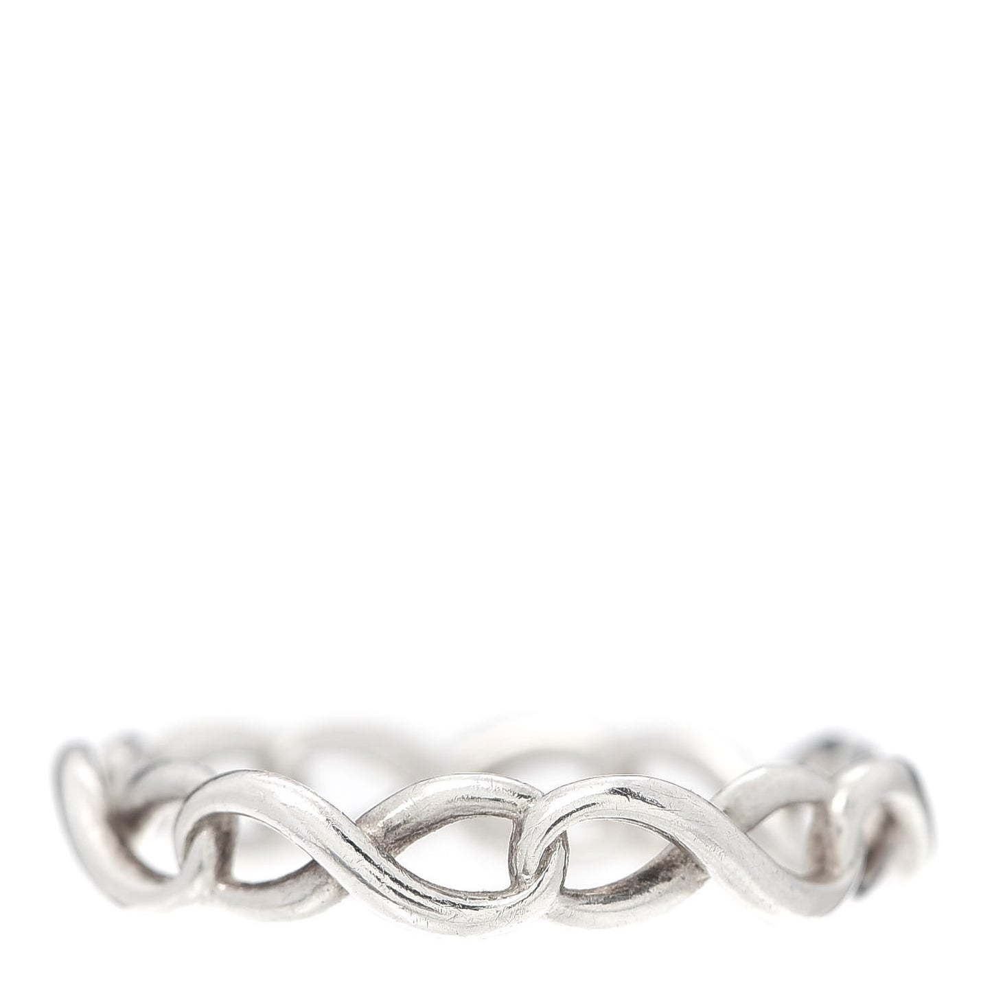 Sterling Silver Narrow Infinity Band Ring 56 7.5