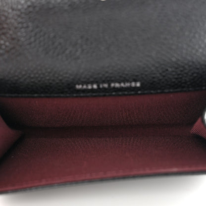 Chanel Caviar Quilted Flap Card Holder Wallet Black 5 of 8