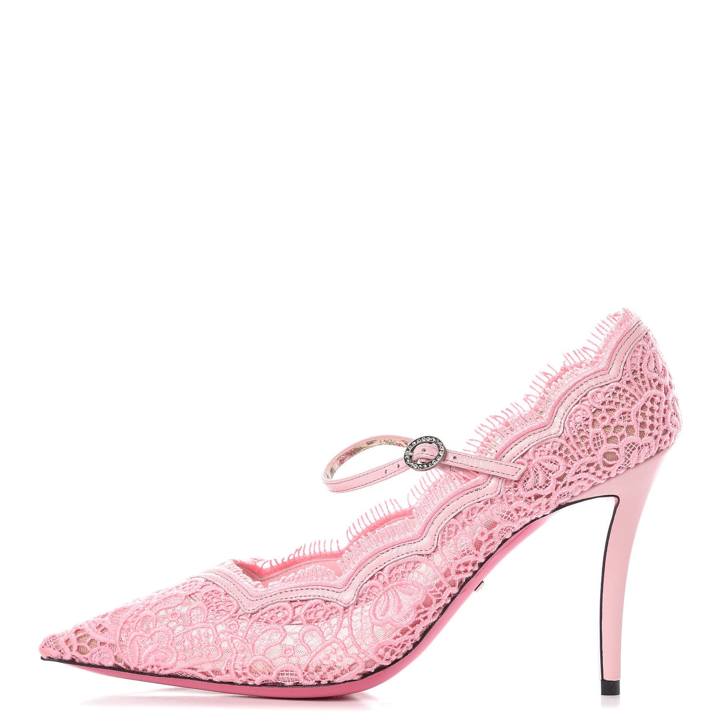Lace Pizzo Venice Pumps 39.5 Sugar Pink
