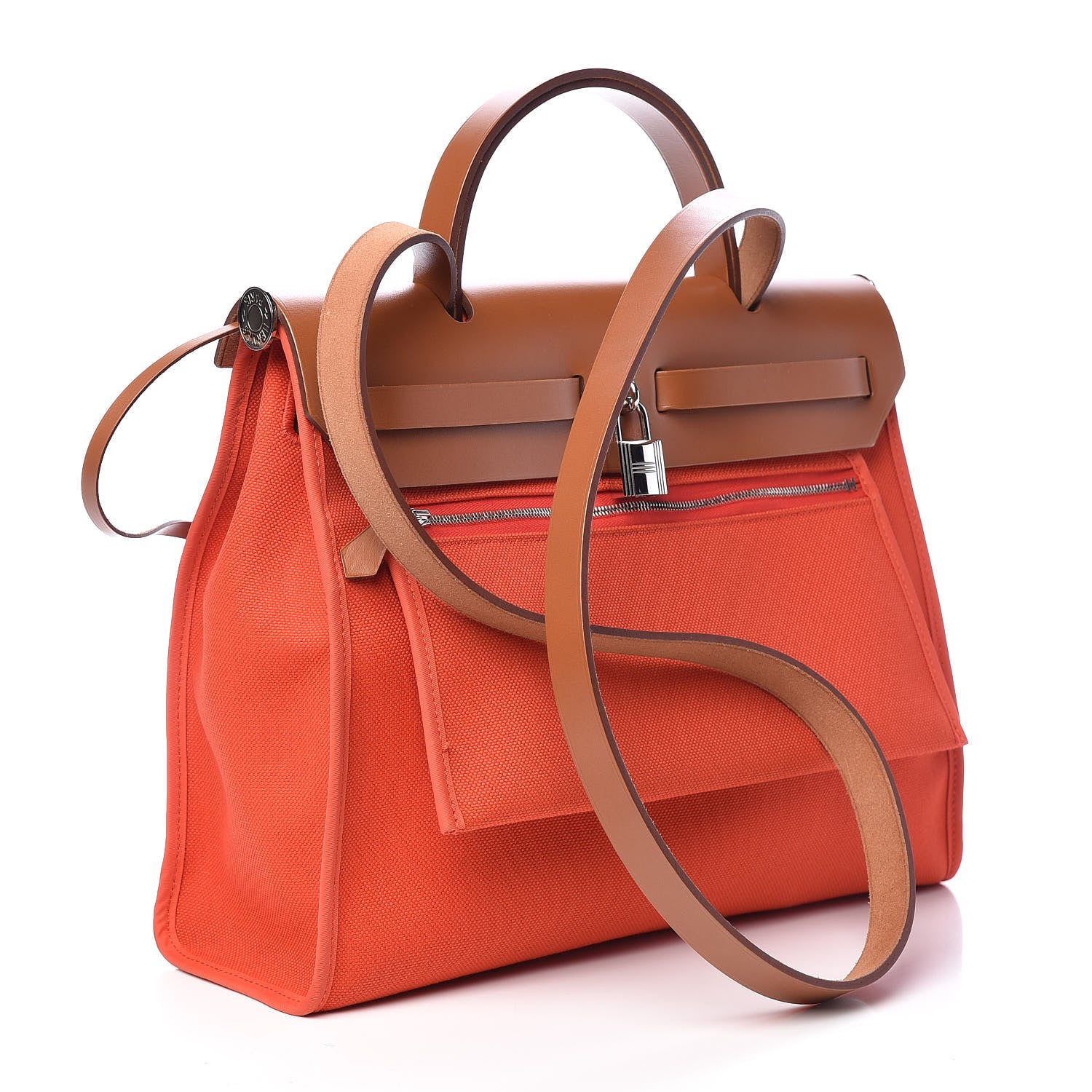 Hermes Vache Hunter Toile Herbag Zip 31 PM Bougainvillea 4 of 16