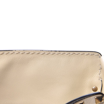Valentino Garavani Vitello Large Rockstud All Over Flip-Lock Messenger Bag Light Ivory 8 of 12