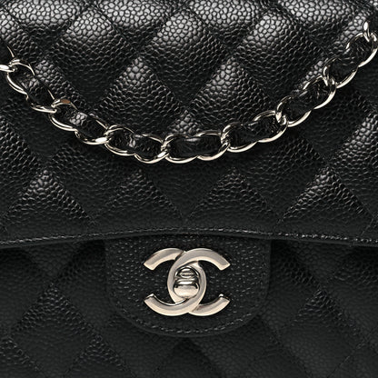 Chanel Caviar Quilted Medium Double Flap Black 8 of 10